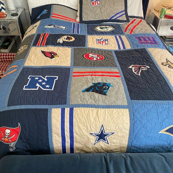 pottery barn nfl sheets